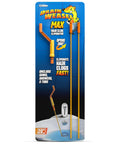 Kick Those Nagging Hair Knots To The Curb With This 18 Inch Drain Snake Featuring Two Flexible Wands And A Patented 360 Degree Rotating Tip For Swift Sink Shower Tub Clearing That Keeps It Smooth, shown in packaging with flexible design.