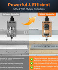 Comparison of other spindle and 500W Air Cooled Spindle Motor Kit ER11 12000 RPM for DIY engraving on a CNC router.