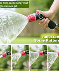 Metal Thumb Control Adjustable Nozzle Delivers 30 Percent More Water Flow With Heavy Duty Garden Hose Nozzle High Pressure Stream