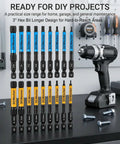 Heavy Duty Pro Grade 3 Inch Impact Hex Bit Set With 20 Pieces Metric And SAE Allen Wrenches, S2 Steel Bits on workbench