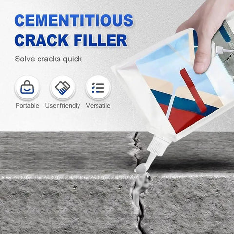 Heavy Duty Concrete Crack Filler And Cement Repair Sealant With Precision Fill Tip for sealing driveway cracks quickly.