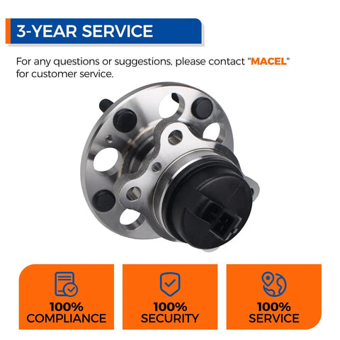Top Grade 512495 Rear Wheel Hub And Bearing Assembly For 2014 2019 Kia Soul And 2015 2019 Soul Ev close-up view