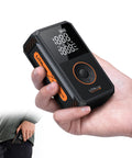 Cordless Tire Inflator Portable Air Pump Kit With Large Digital Display Fast 1 Minute Inflation 150 PSI LED Light held in hand