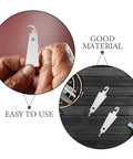 Stainless Steel Needle Threader Portable And Sturdy Metal Threading Tool For Hand Sewing Easy To Use For Seniors And Beginners At Home Or Outdoors Includes 60 Pieces And Quick Fixes On The Go, metal sewing aid