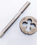 High Speed Steel M7 x 0.5mm Tap And Die Set Right Hand Metric Thread For DIY And Auto Projects Includes 66mm Tap And 25mm Die