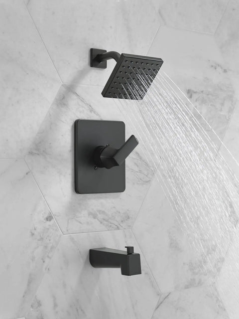 Kickin Pressure Matte Black Tub And Shower Trim Kit, Legit Full Body Spray Handle Set, Top Shelf Bathroom Fixture With Smooth Flow Design, Must Have Home Upgrade Gear