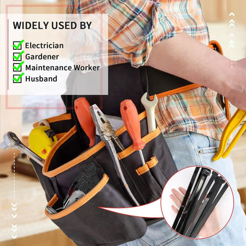 Heavy Duty 20 Inch Zip Ties 250 Lb Capacity Big Thick Nylon Cable Ties For Outdoor Use UV Resistant 30 Pack with tools