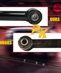 0 To 4 Inch Lift Rear Adjustable Track Bar Panhard Rod For 4Runner, FJ Cruiser, GX470, GX460 Beefed Up Heavy Duty Off Road Upgrade For Stronger Alignment And Smoother Handling. Black steel rear track bar with bushings.