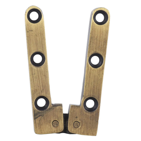Brass 2 Pack Heavy Duty Pivot Hinge For Wood Doors With 90 Degree Rotation Ideal For Hidden Bookcase Doors And Secret Doors