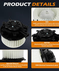 Heater Blower Motor For Buick Encore 2014 To 2019, Chevy Sonic 2012 To 2019, And Trax 2013 To 2019 Direct Fit OEM Replacement