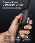 2 Way Articulating Borescope With Light For Phone Endoscope Camera, grab-and-go handheld flexible inspection tool with ergonomic handle and 340G weight