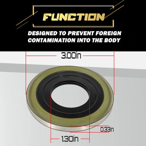 Gimbal Bearing Grease Seal Replacement For Alpha One Gen I And II And Bravo I II III Stern Drives R MR Built To Last Ready To Roll Durable NBR Seal Replaces 26 88416 GLM 85910 Sierra 18 2094, dimensions labeled