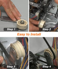 Step-by-step installation of Upgraded Dryer Drive Belt Kit With Idler Pulley And Pulley Kit 661570V 661570 279640 W10837240