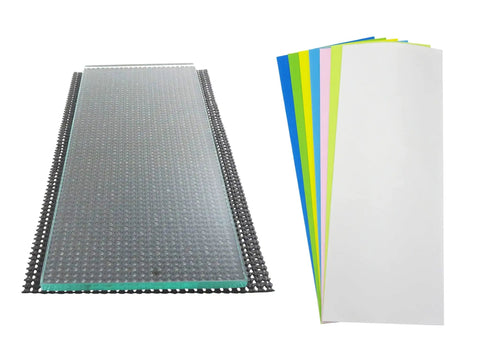 Dead Flat Float Glass Plate Five Sixteenth Inch Thick By Five Inch By Twelve Inch With Seven Pro Grade Lapping Film Sheets