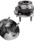 Front Wheel Bearing Hubs 2-Piece Set With 5-Lug Fit For Chevy Malibu 20-22 Equinox 18-24 Trailblazer 21-22 GMC Terrain 18-24 Replacement