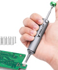 Handheld No Power Needed Desoldering Sucker With Silicone Tip Self Cleaning Solder Vacuum Pump for circuit board repair