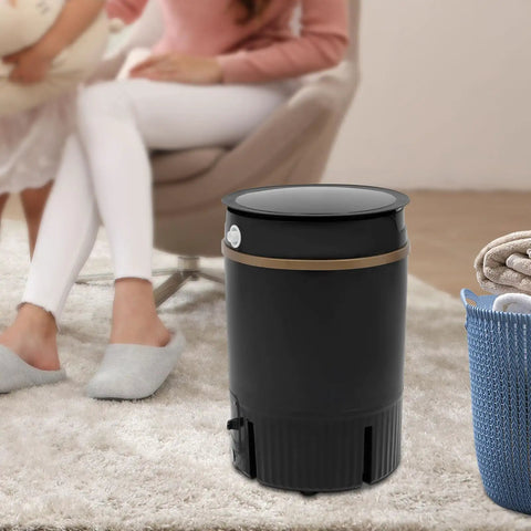 Compact Portable Mini Washer With Peppy 260W Motor And Blue Light Sterilizer For Gym Rats Babies And Quick Towel Swaps Ipx4 Rain Ready Build Includes Easy Drain Basket Total Laundry Game Changer For Dorms Condos And Tiny Home Kitchens