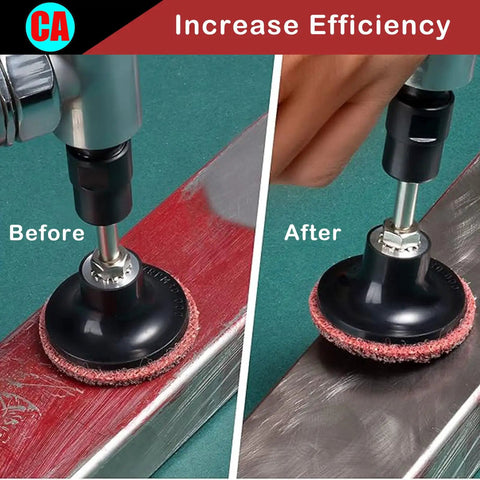 31 Pcs 3 Inch Surface Conditioning Discs With Quick Change Twist Lock System And 1/4 Inch Shank For Die Grinder Prep Strip