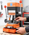 Pro Grade 120W Cutter And Manual Duplicator Copy Machine with copper core motor, shown on workbench.