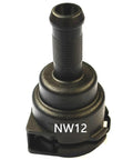 Slick Badass NW12 Coolant Hose Connector For BMW VW Audi Radiator Pipe Joint 16mm ID To 10mm ID Barbed Adapter close-up view.