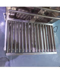 Heavy Duty Slick Stainless Steel Conveyor Roller Idler With Tight Roll Action And Custom Length Options For Fence Mower DIY Setups And Belt Systems That Glide Smooth On Any Rig, showing smooth rollers on metal frame.