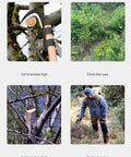 Durable Manganese Steel Blade Sickle With Replaceable Wooden Handle cutting tree branches and used in rugged terrain