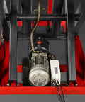 Heavy Duty 4400 Lb Electric Hydraulic Double Scissor Lift Table With 70.1 Inch Lift motor and base detail