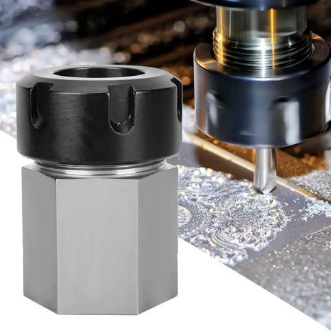 Hex Collet Block With Square Shank Chuck Holder For ER 32 Collets, CNC Lathe Engraving Machine, high strength tool steel