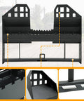 Front view of 45 Inch Skid Steer Pallet Fork Frame With 48 Inch Fork Blades, 4000 Lb Capacity for Kubota Bobcat loaders and tractors.