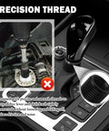 Five Piece Aluminum Gear Shift Knob Adapter Kit With Dope Precision Threads For Cars Includes M8x1.25 M10x1.25 Detail