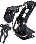 Fabater 6DOF Mechanical Arm Robot Manipulator With 6 Servo Motors High Precision Gripper for educational projects showing servo motors and gripper.