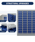 40 Drawer Bolt Bin Organizer Cabinet with metal body and ABS drawers for nuts bolts screws and small hardware in garage workshop