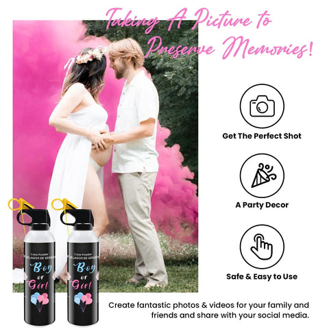 Hella Cool Gender Reveal Fire Extinguisher Two Pack With Corn Powder Smoke Goes Off At Your Baby Shower Wedding Or Birthday Party Guaranteed To Make A Huge Splash And Steal The Whole Show