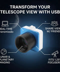 Image showing Real Time Telescope Eyepiece Camera For Astrophotography No Fuss 1.25 Inch USB Digital Camera with features