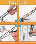 Type M Nail Ring Pliers With 3600 Clips Hog Ring Pliers for Fencing and Upholstery DIY projects usage steps