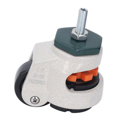Heavy Duty Stem Caster With Swivel And Adjustable Leveling Plate, Tough As Nails 880 Pound Load Capacity For Furniture And Workshop Equipment, Legit Smooth Nylon Rollers That Glide Like Butter