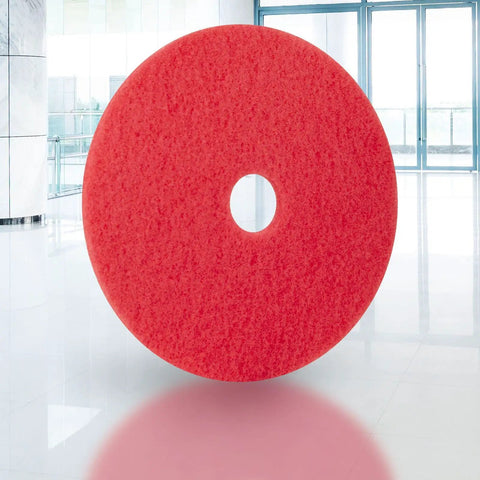 20 Inch Red Daily Cleaning And Buffing Pad Pack Of 5 For Light Duty Cleaning Scrub And High Gloss Shine On Cars Trucks SUVs And More Model 404420 Auto Detailing