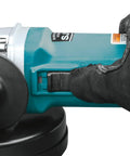 Heavy Duty 6 Inch Cut Off And Angle Grinder With 13 Amp Motor Variable Speed 4000 To 10000 RPM SJS System in use