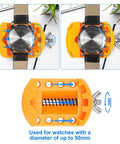 Grooved Watch Back Opener Kit For Notched Cases - Wrench Tool To Rotate Open The Grooved Case Back, Battery Replacement Tool