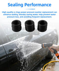 Heavy Duty Pressure Washer O Rings Kit for 1/4 Quick Couplers and M22 Fittings 3/8 Inch ID Replacement Seals Pro Grade Works in Hot or Cold Environments 15 Pack for Quick Fixes Long Lasting Leak Prevention shown in use sealing washing car