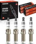 Iridium Platinum Spark Plugs For Mini Cooper 2007 To 2015 Cooper Countryman 2011 To 2016 Pack of 4 packaging and spark plugs