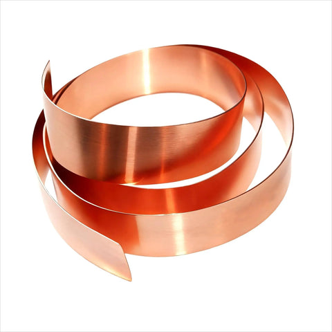 Real Deal One Roll Of Genuine 99.9 Percent Pure Copper Foil Sheets for Heavy Duty industrial tasks featuring soft annealed copper.