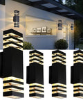4 Pack 15 Inch Dope Outdoor LED Wall Lights Hardwired Exterior Sconces, 18W 1800LM 4000K Neutral White IP65 Waterproof