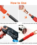 Top Grade 220 Pieces Copper Wire Lug Kit With AWG 6 8 10 And 12 Battery Cable Ends Includes Ring Terminals Heat Shrink Tubes Plus Storage Box For Your Rig how-to wiring steps