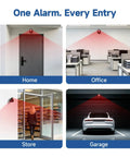 Wireless Indoor Motion Detector With Remote Control And Welcome Alarm Chime For Retail Shops, Offices, And Warehouses, Instant Entry Alerts When Customers Walk-In, Easy Setup, Battery Powered, Selectable Modes, Motion Sensor Alarm in home office store and garage