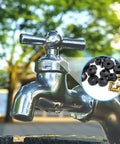 Outdoor faucet with inset of 106 Piece Faucet Washer Kit With 10 Size Assortment Of Flat And Beveled Neoprene Washers And Brass Screws