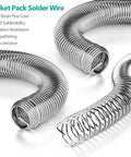 Coiled Grab-And-Go Pocket Solder Wire With Flux Rosin Core 63/37 Tin Lead 0.031 Inch Diameter 0.42 Oz In Storage Tube