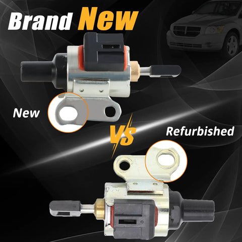 Comparison of brand new vs refurbished CVT step motors for 2.0L 2.5L engine, highlighting Brand New CVT Transmission Step Motor 2.0L 2.5L Replacement JF011E RE0F10E Fits Nissan Altima 2009 2010 2011 2012 Rogue SL SV AWD Sentra 2007 2012 Dodge Caliber 2.5L 2.0L 4 Cylinder.
