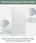 Reinforced square tube frame of Top Grade Flush Mount Access Panel For Drywall Walls 24X36 Inch hidden steel door.