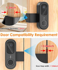 Anti Theft Doorbell Mount For Video Doorbell 2K Gen 2 No Drill Mounting Bracket Weatherproof Protection showing door compatibility